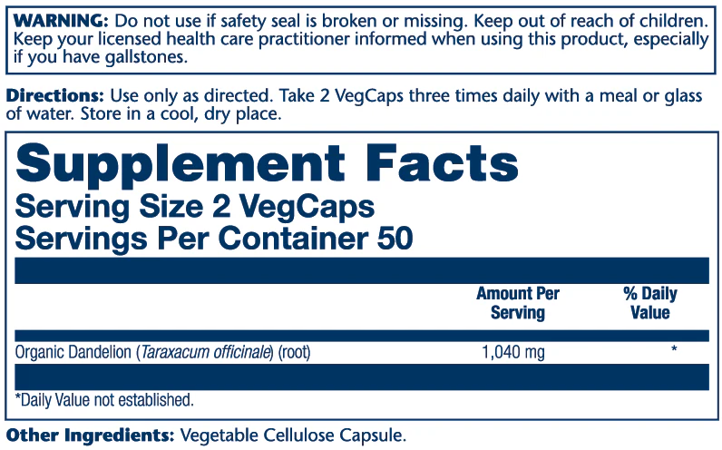 Dandelion Root 1040mg - Image 2