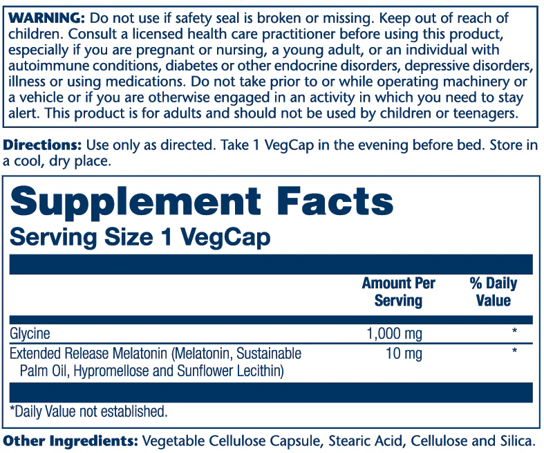 Extended Release Melatonin w/Glycine - Image 3