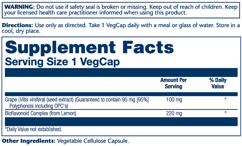 Grape Seed Extract 100mg - Image 2