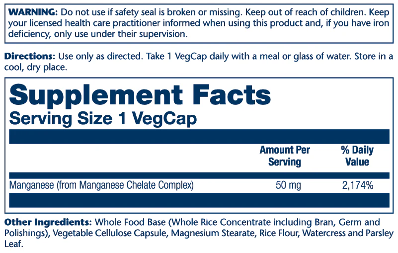 Manganese 50mg - Image 2