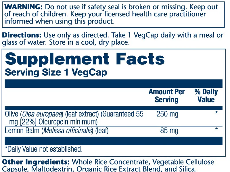 Olive Leaf Extract 22%, 250mg - Image 3