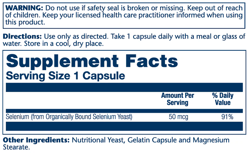 Selenium 50mcg - Image 2