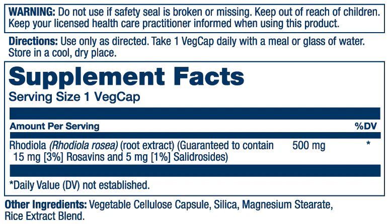 Super Rhodiola Root Extract 500mg - Image 2